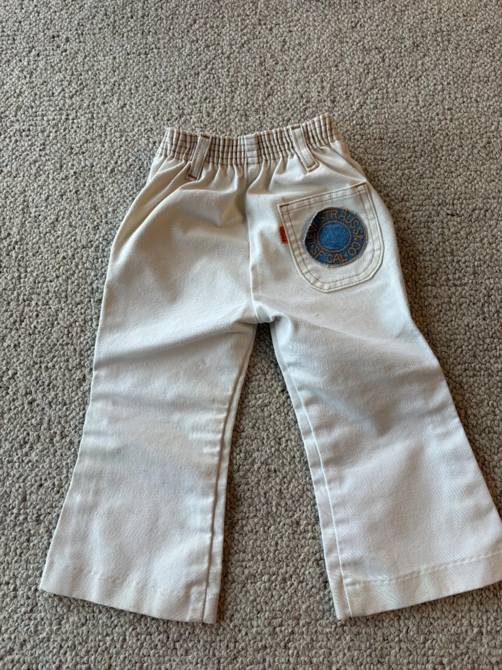 Vintage Levi's 3T Orange Tab Bell Bottom Set USA Western Vest Rare Bell Bottoms